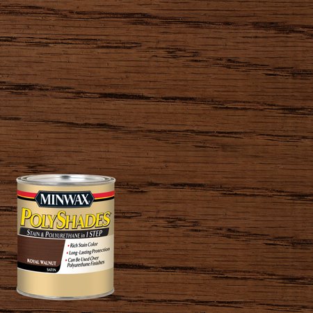 Minwax PolyShades  Satin  Royal Walnut  1 Quart