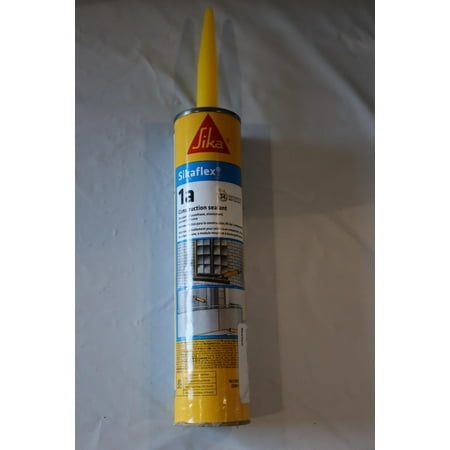 [420021886] Sikaflex-1a Self-leveling Concrete Sealant - Limestone - Use in Green and Damp Applications - Premium-grade Adhesive for a Range of Joints - 10.1 Fl. 