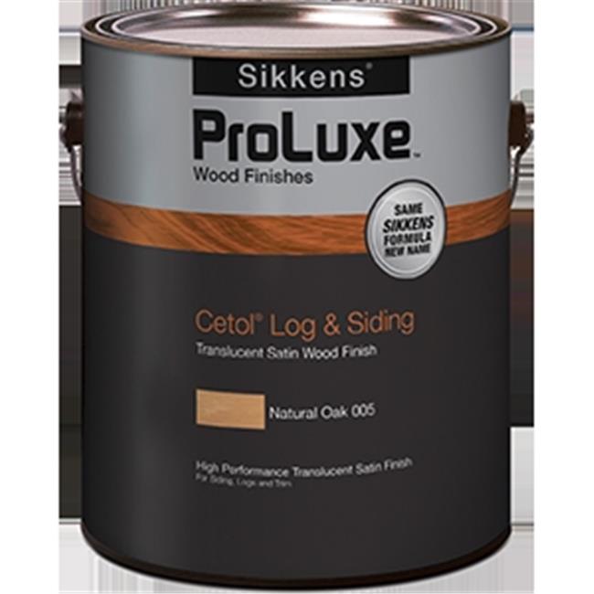 [420023037] ProLuxe Cetol Log and Siding Transparent Satin Teak Oil-Based Wood Finish 1 Gal