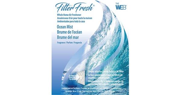 Web FilterFresh Ocean Mist Scent Air Freshener 0.8 Oz Gel