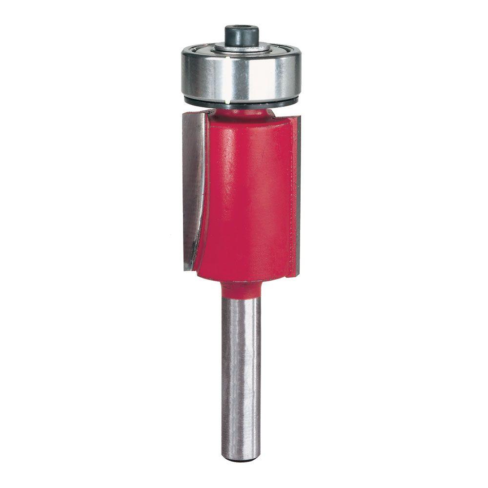Freud 3/4 in. (Dia.) Bearing Flush Trim Bit with 1/4 in. Shank - 42-090