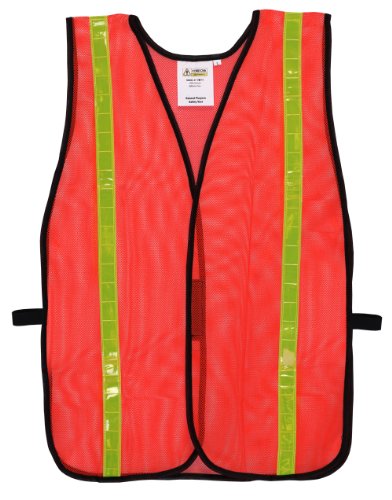 [430002549] High Visibility Orange Mesh Safety Vest (One Size Fits All)