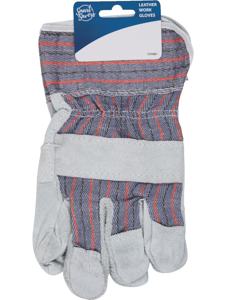 Smart Savers Men S 1 Size Fits All Leather Work Glove