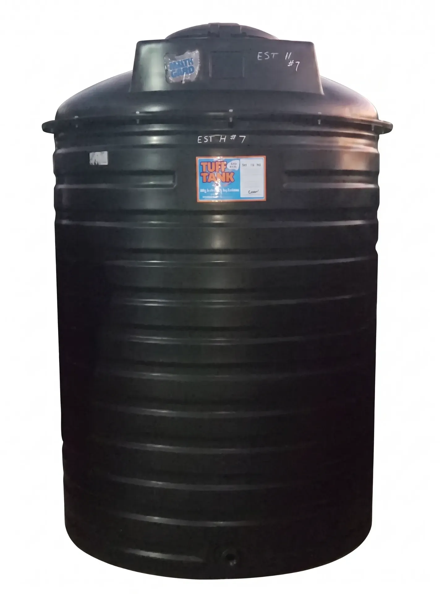 CISTERNA TUFF CILINDIRCA 800GL NEGRA REFORZADA