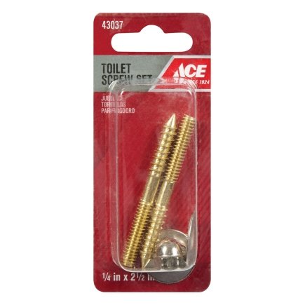 SCREW SET TOILET 2.5"STL