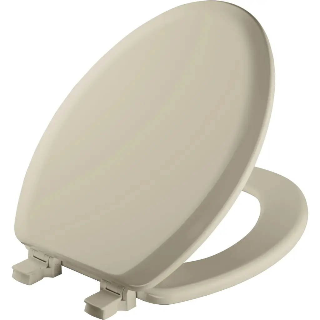 [4317871] Mayfair by Bemis Cameron Elongated Bone Enameled Wood Toilet Seat