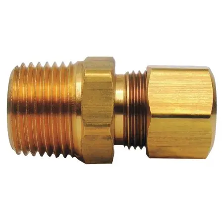 Company 1/2 in. Compression X 1/2 in. D Male Brass Connector