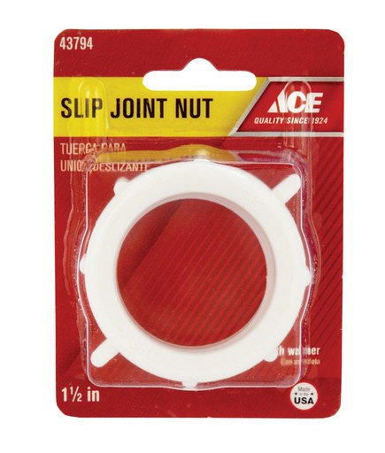 [Case of 15] 1-1/2 in. Dia. Plastic Nut and Washer