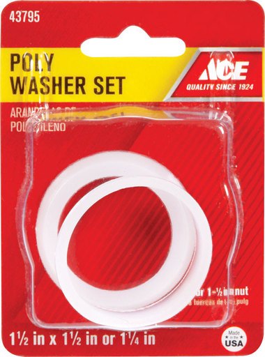 WASHER SJ AST POLY CARD