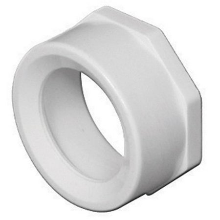 Charlotte Pipe Schedule 40 4 in. Spigot X 2 in. D Hub PVC Flush Bushing 1 Pk
