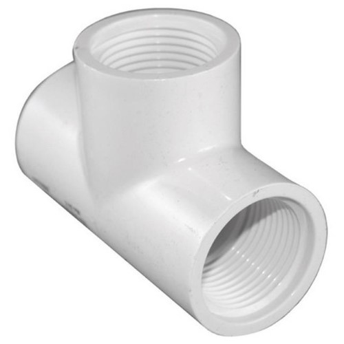 Lasco 405007BC Pipe Tee  White  3/4 Inch Branch