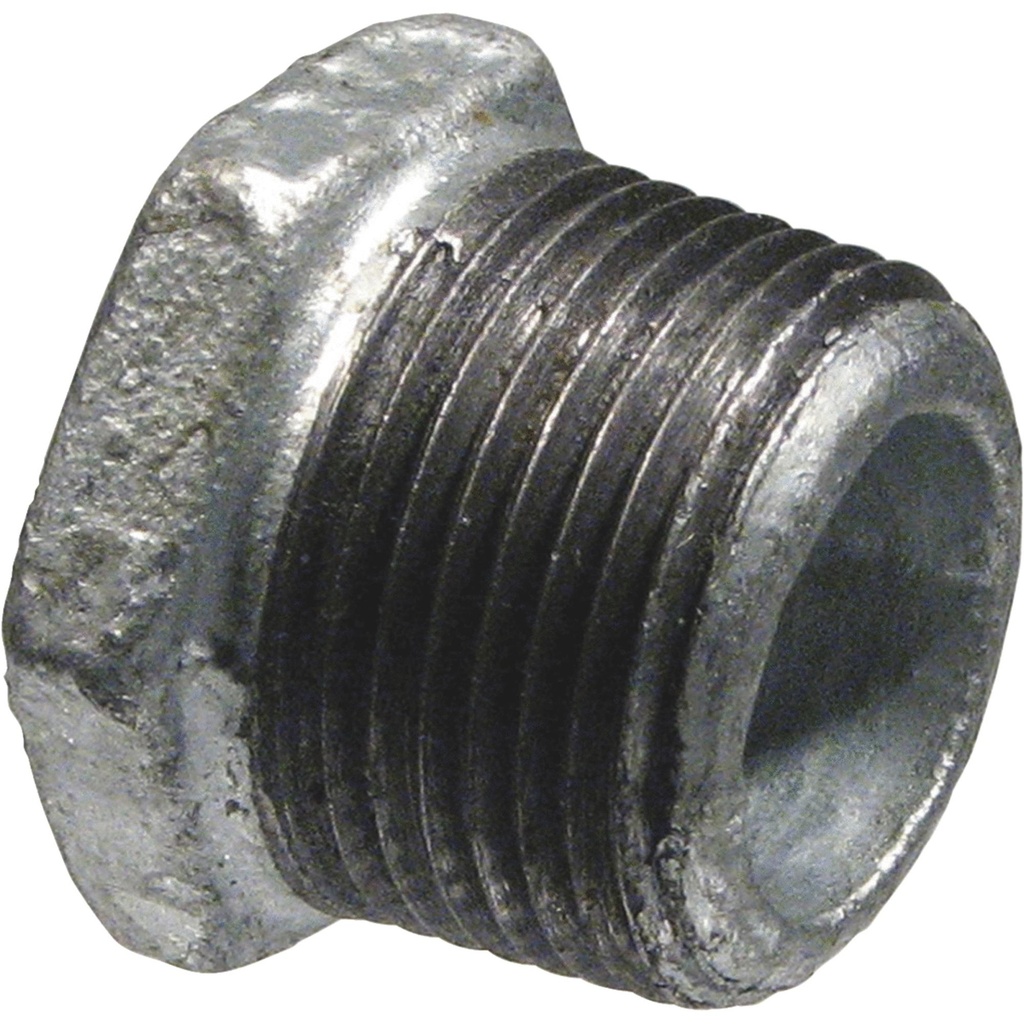1-1/2 in. X 3/4 in. Galvanized Malleable Iron MPT X FPT Hex Bushing Fitting