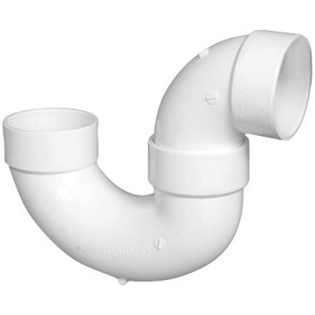 [440014560] Charlotte Pipe Schedule 40 1-1/2 in. Hub T X 1-1/2 in. D Hub PVC P-Trap with Union