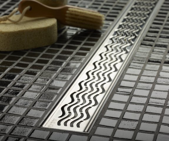 [440016180] ACO ShowerDrain Plus 37240 48" Linear ShowerDrain - Wavy