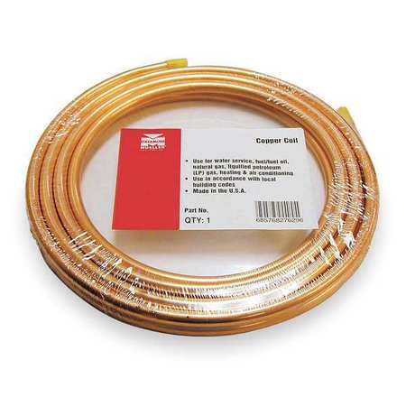 B&k 1/4 in. Od X 50 Ft. Refrigerator Copper Tubing D 04050P - All