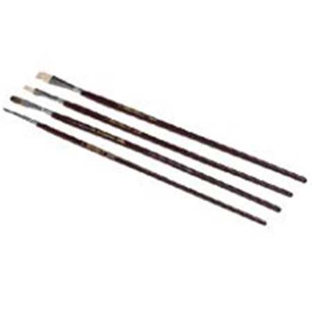[444-A] Linzer No. 1, No. 4s and No. 8 in. W Assorted Artist Paint Brush Set