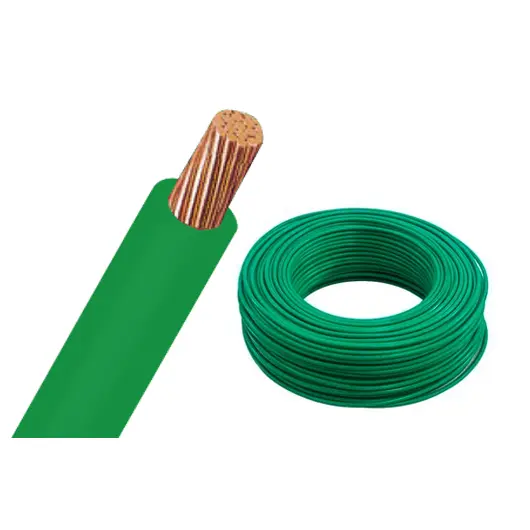 CABLE STR.THHN #4 VERDE