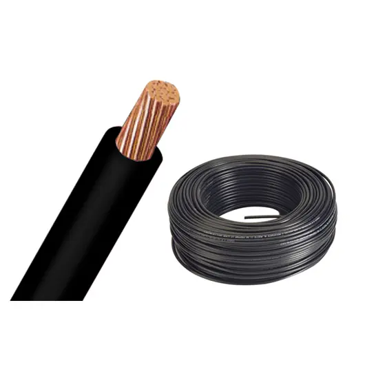 CABLE STR.THHN #8 NEGRO