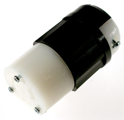 Leviton 165-2613 30 Amp 3W  2P NEMA L5-30R Locking Connector