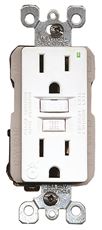15 Amp Self-Test SmartlockPro Slim Duplex GFCI Outlet, Ivory GFNT1-I