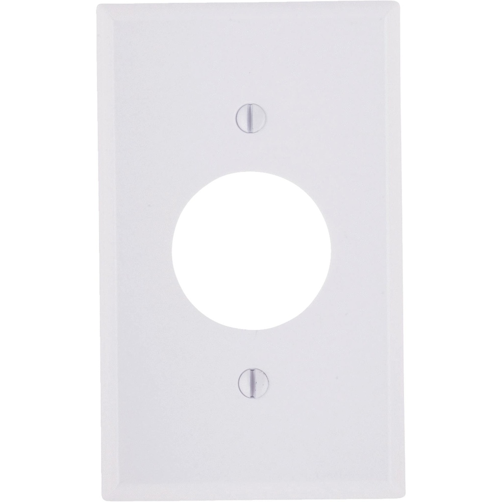 [450010011] Leviton White 1 Gang Plastic Outlet Wall Plate 1 Pack