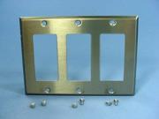 PLACA DECORA 3 DEVICES S/S