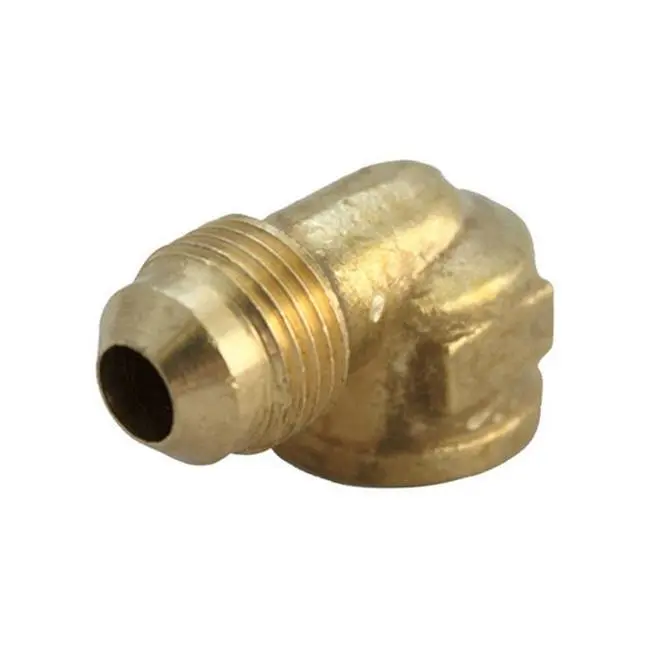 [4503058] JMF 3/8 in. Flare X 3/8 in. Dia. FPT Brass 90 Degree Elbow