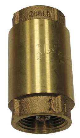Campbell 1 in. D X 1 in. D FNPT X FNPT Red Brass Spring Loaded Check Valve