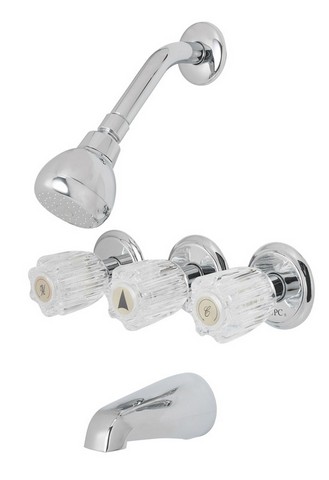 Oakbrook Collection 3-Handle Chrome Tub and Shower Faucet