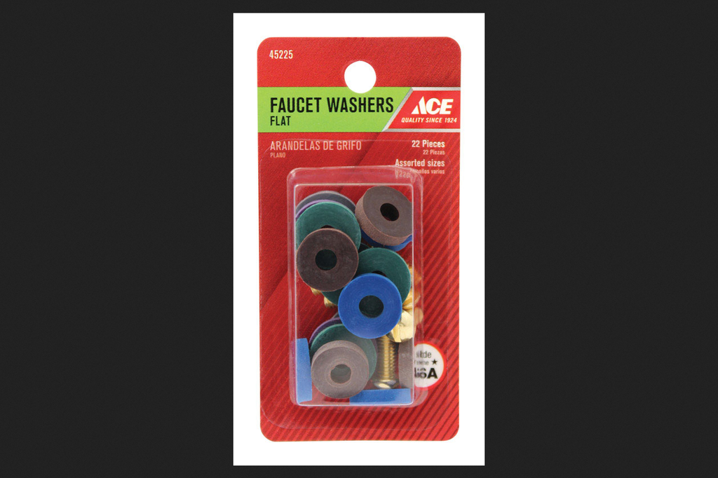 Ace Flat Faucet Washer Assortment Synthetic Rubber Flat Carded