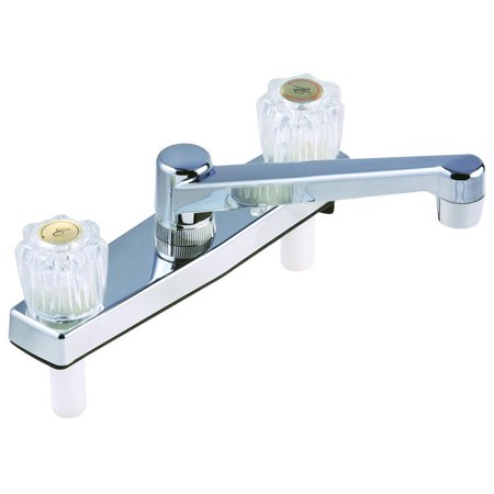Home Plus Two Handle Chrome Kitchen Faucet