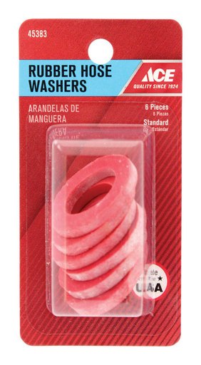 [Case of 20 Packs] 3/4 in. Dia. Rubber Garden Hose Coupling Washer (6 per Pack)