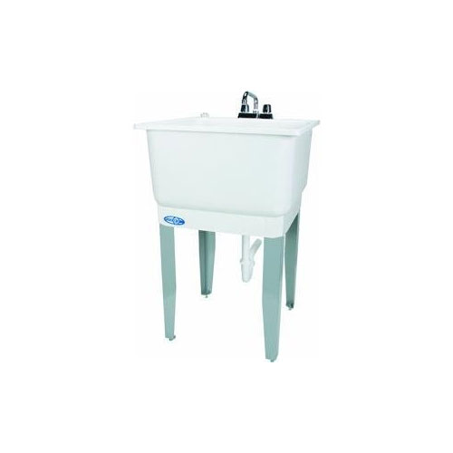 Mustee Utilatub 23 in. W X 25 in. D Single Polypropylene Laundry Tub