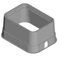 NDS 21 in. W X 12-1/4 in. H Rectangular Valve Box with Overlapping Cover Black/Green