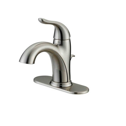 Oakbrook Collection Brushed Nickel Modern Single-Handle Bathroom Sink Faucet 4 in