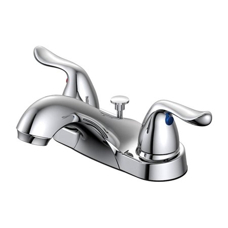 [4548053] Oakbrook Collection Pacifica Chrome Coastal Pop-up Bathroom Sink Faucet 4 in