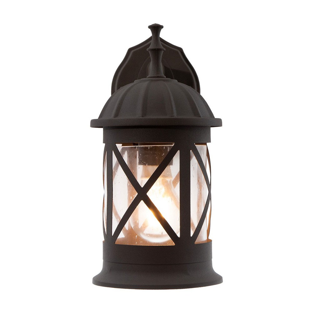1LT  OUTDOOR WALL LAMP BROWN
