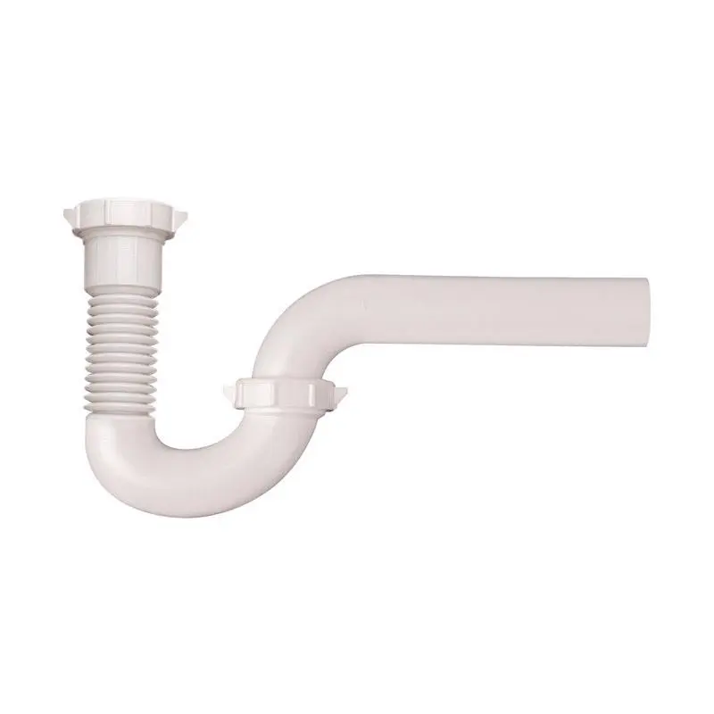 [4692281] Plumb Pak Flex N Fix 1-1/2 - 1-1/4 in. D X 12 in. L Plastic P-Trap