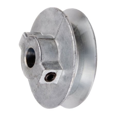 Chicago Die Cast 3 in. D X 1/2 in. D Zinc Single V-Grooved Pulley
