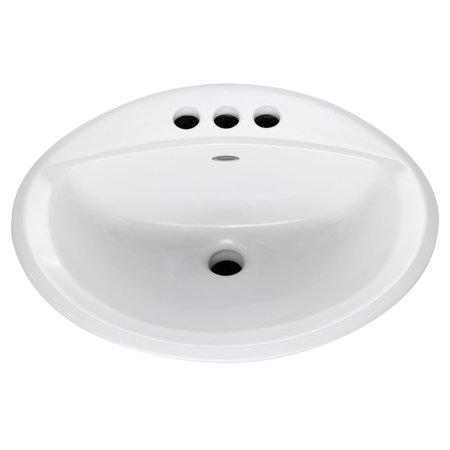 American Standard Aqualyn Vitreous China Bathroom Sink 20.37 in. W X 17.37 in. D White