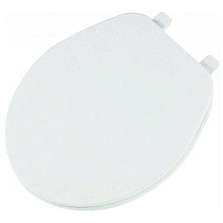 Mayfair 92B-000 Toilet Seat  Round  Plastic  White  Top-Tite Hinge