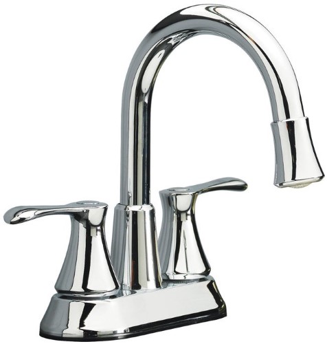 Oakbrook Collection Brushed Nickel Doria Two-Handle Bathroom Sink Faucet 4 in