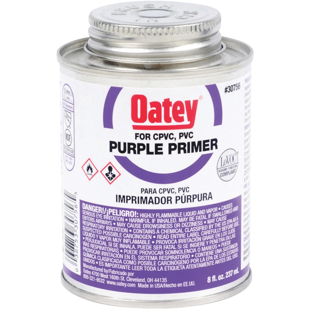 Oatey Purple Primer and Cement for CPVC/PVC 8 Oz