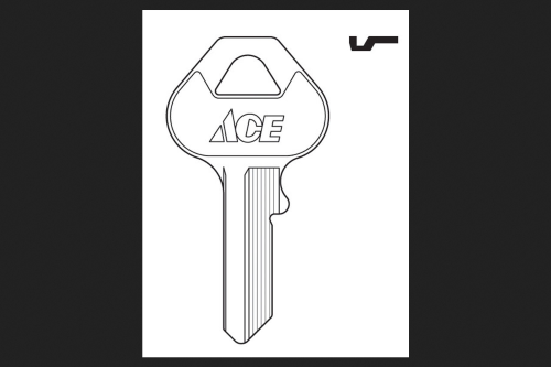 [Case of 40] Padlock Key Blank 88/30KB CP-1 Single Sided