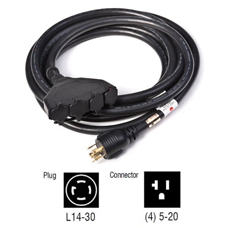 EXT. CORD 30A 20' WHIT TRI-TAP