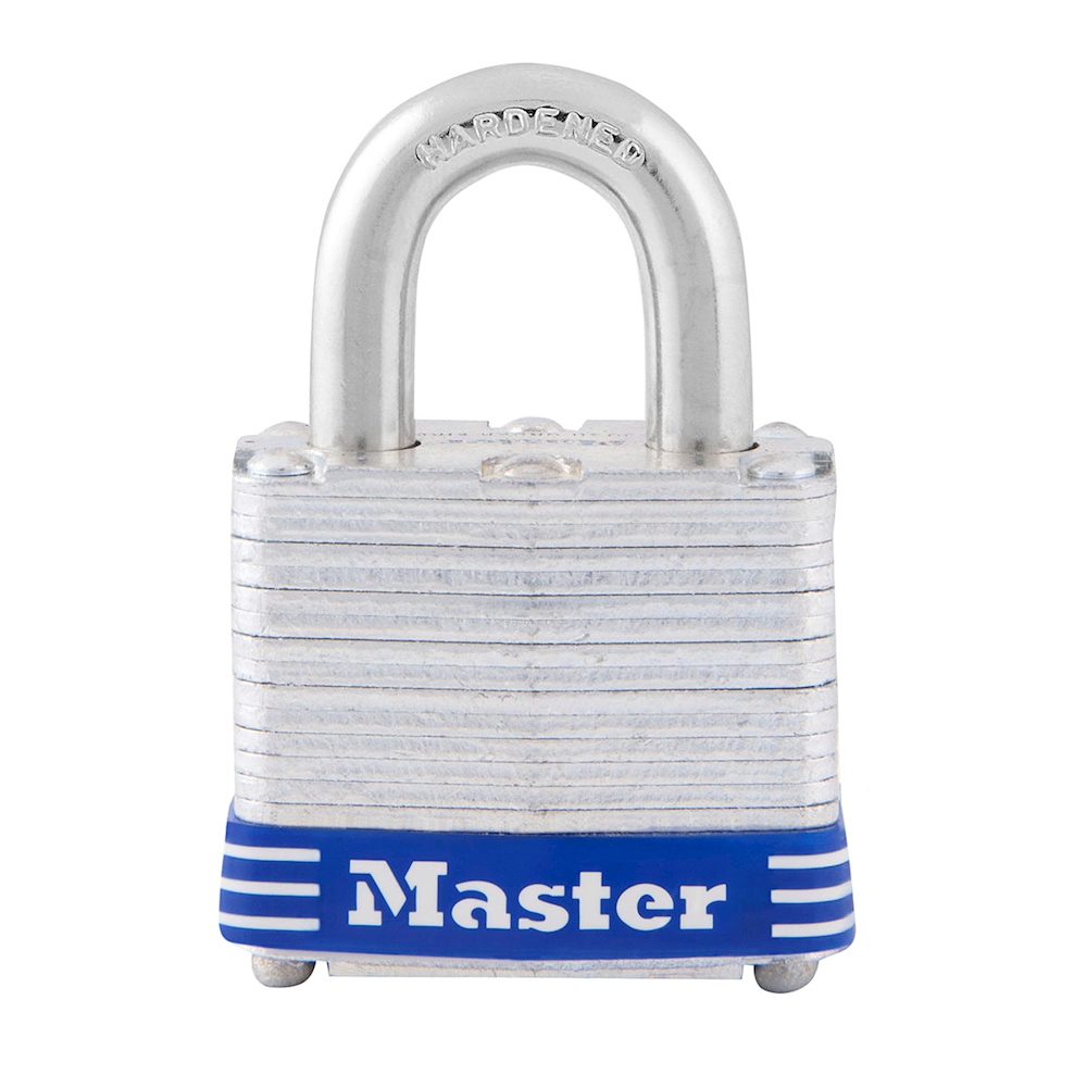 Master Lock 2 25/64 in. H X 1-9/16 in. W Laminated Steel 4-Pin Cylinder Exterior Padlock