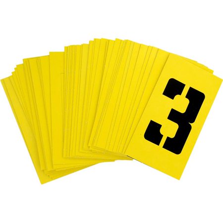 HILLMAN 3 in. Card Stock Letter and Number 3 Inch Stencil Set 36 Pk