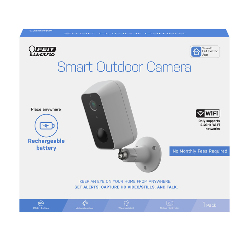[5034465] Feit Smart Home Battery Powered Outdoor Smart-Enabled Security Camera