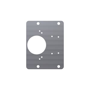 Richelieu 4.88 in. W X 5.98 in. L Gray Steel Hinge Plate 1 Pk