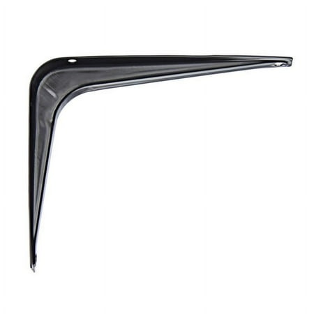 [5042593] Hampton Black Steel Shelf Bracket 18 Ga. 6 in. L 100 Lb